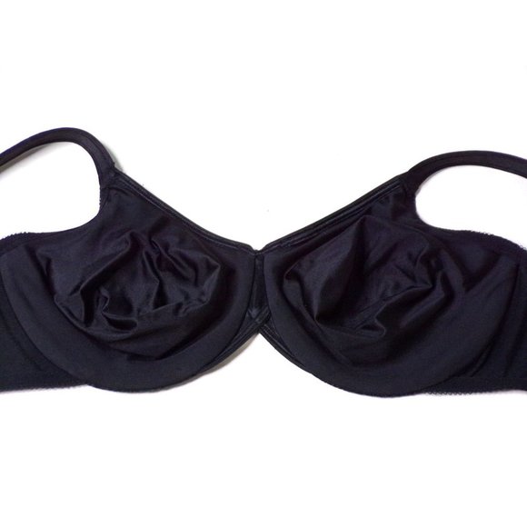 WACOAL Jacquard Non-padded Seamless Underwire Bra #855367 Black 40D NEW - Picture 8 of 9